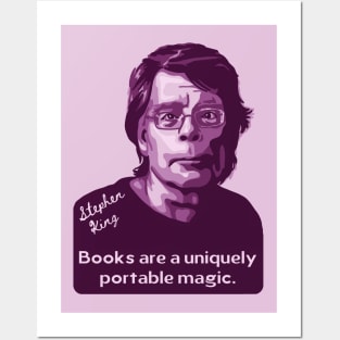 Stephen King Portrait and Quote Posters and Art